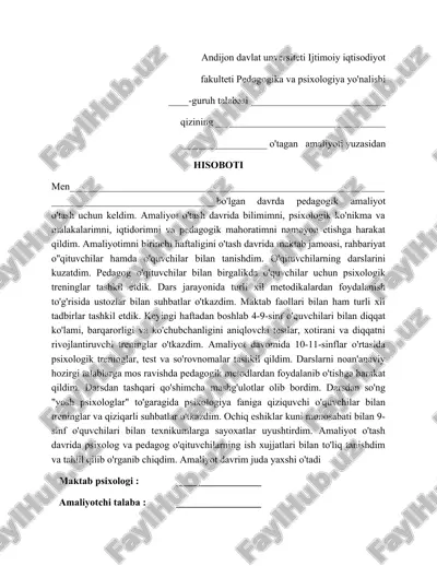 hisobot psixologiya.doc — DOC