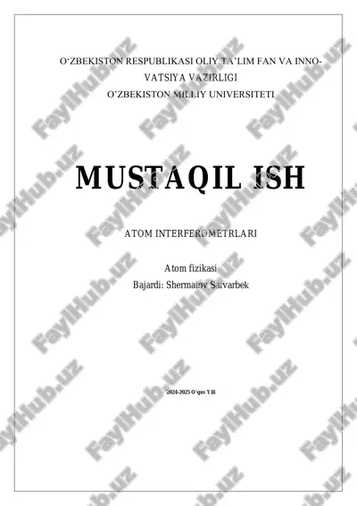 atom interferometrlari 4 — PDF