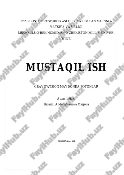gravitatsion maydonda fotonlar 4 — PDF