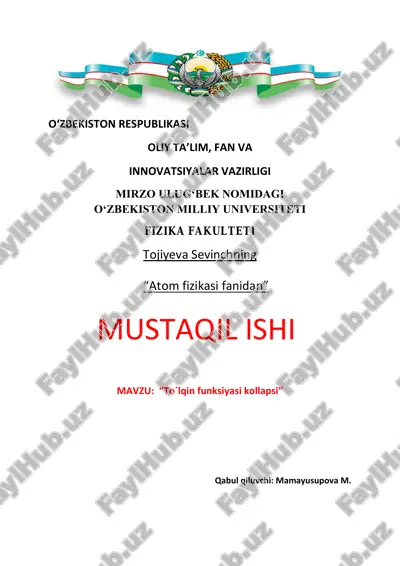 to`lqin funksiyasi kollapsi 4 — PDF