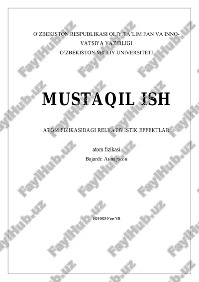 atom fizikasidagi relyativistik effektlar 4 — PDF