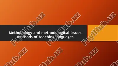methodology and methodological issues — PPTX