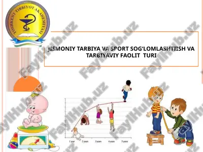 jismoniy tarbiya va sport sog‘lomlashtiish va tarbiyaviy faolit turi — PPTX