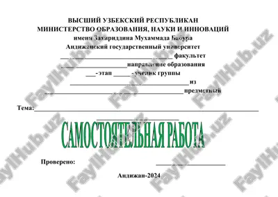 samostoyatelnaya rabota — DOCX