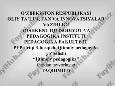 kurs ishi — PPT