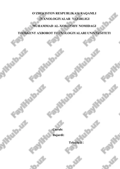 dasturiy taminot sifati — DOCX