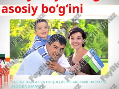 oila jamiyatning asosiy bo‘g‘ini — PPTX