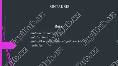 sintaksis — PPTX