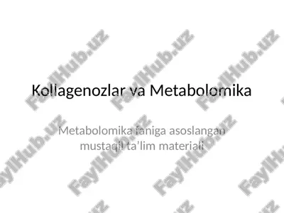 kollagenozlar — PPTX