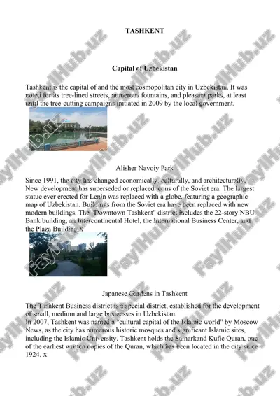 about tashkent — DOCX