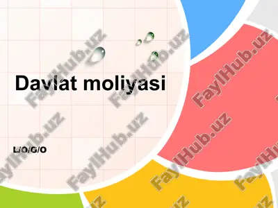 davlat moliyasi — PPTX