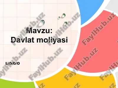 davlat moliyasi 1 — PPTX