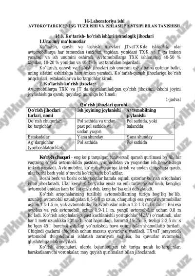 avtokoʻtargichning tuzilishi — PDF