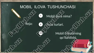 mobil ilova tushunchasi — PPTX