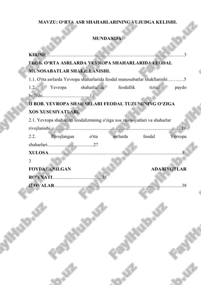 o’rta asr shaxarlarining vujudga kelishi.docx — DOCX