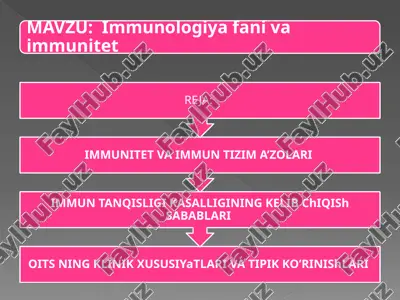 immunologiya fani va immunitet — PPTX