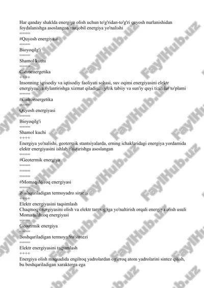 oraliqqa test javoblari — DOC
