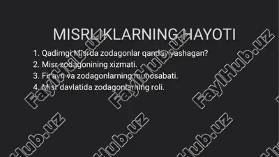 misrliklarning hayoti — PDF