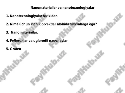 nanotexnologiyalar va nanomateriallar — PDF