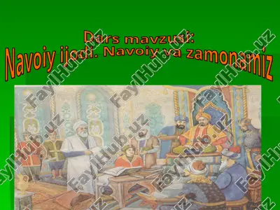 navoiy ijodi. navoiy va zamonamiz — PPT