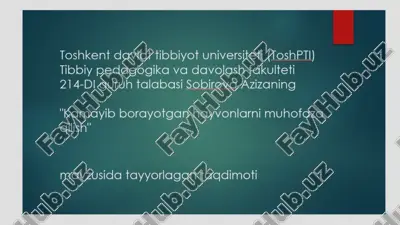 toza ichimlik suvlari sifatini yaxshilash: dolzarb muammo va yechimlar — PDF