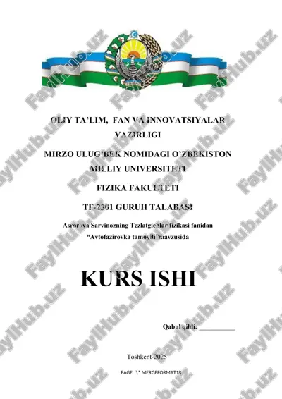 avtofazirovka tamoyili 2 — DOCX