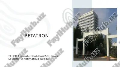 betatron 3 — PPTX