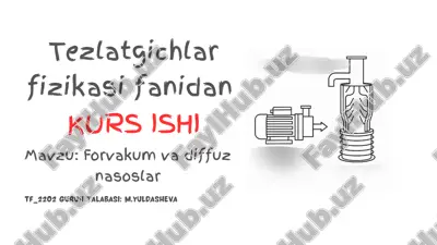 forvakuum va diffuz nasoslar — PDF