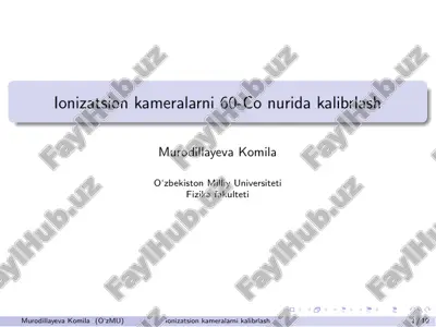 ionizatsion kameralarni 60-co nurida kalibrlash — PDF