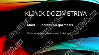 klinikdozimetriya — PPTX