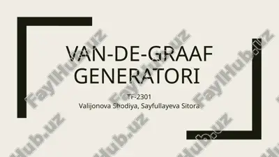 van-de-graaf generatori — PPTX