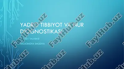 yadro tibbiyot va nur diognostikasi 2 — PDF