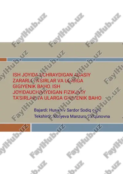 xavfli ishlab chiqarish omili (opf) — PDF