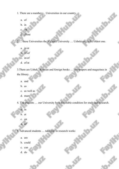 english test — DOC
