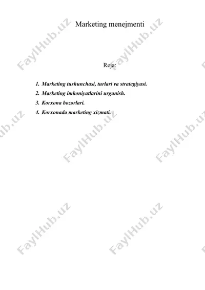 marketing menejmenti — DOC