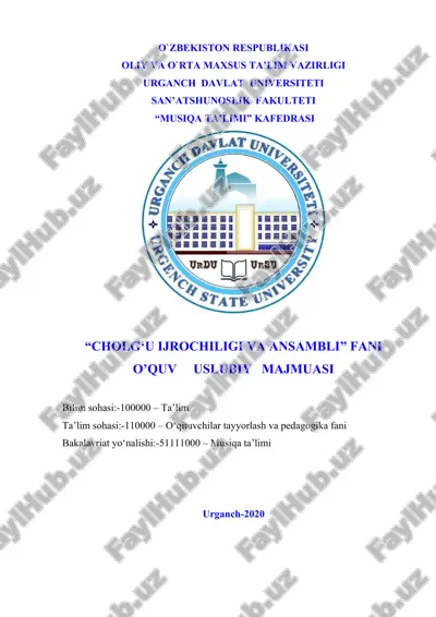 cholg‘u ijrochiligi va ansambli — DOC