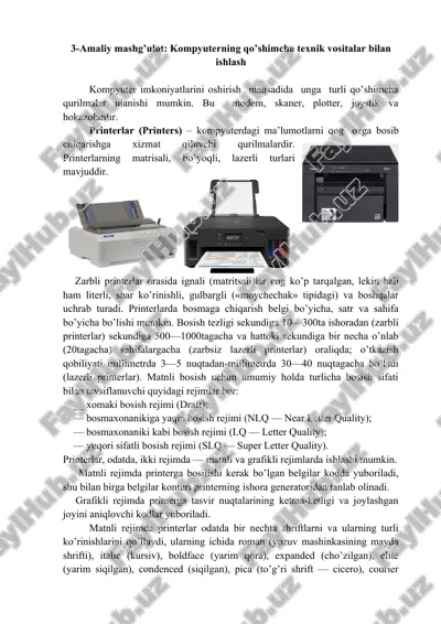 ignali (matritsali) printer — DOC