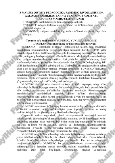 qiyosiy pedagogika fanlari rivoji — DOC