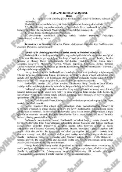 buddaviylik dinining tarixi — DOC