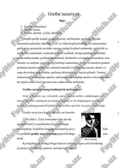 graflar nazariyasi — DOC
