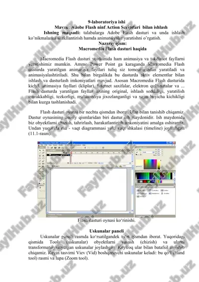 adobe flash dasturi — DOC