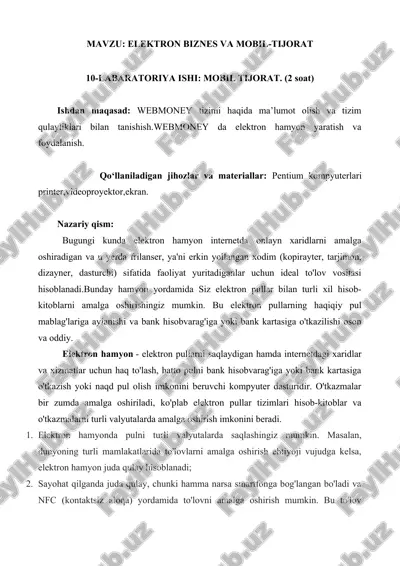 webmoney tizimi — DOC