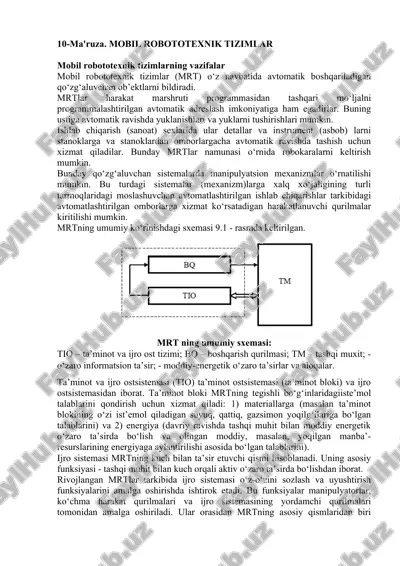 mobil robototexnik tizimlar — DOC