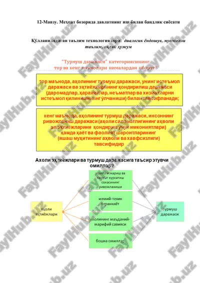 mehnat bozorida davlatning ish bilan bandlik siyosati — DOC