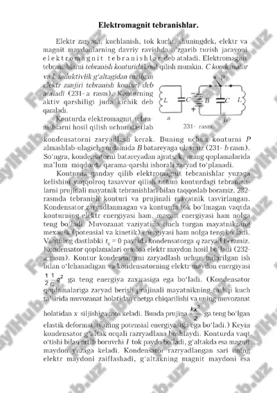 elektromagnit tebranishlar — DOC