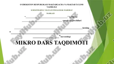 yer yuzi aholisining tabiatga tasirimikro dars taqdimoti — PPTX