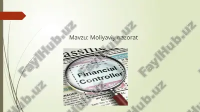 moliyaviy nazorat — PPTX