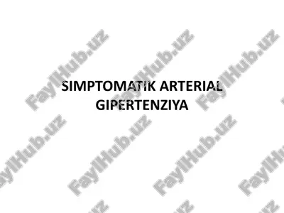 simptomatik arterial gipertenziya — PDF