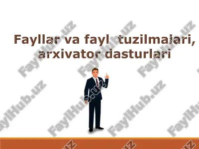 fayllar va fayl tuzilmalari — PDF