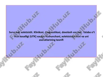 surunkali xoletsistit. klinikasi, diagnostikasi, davolash usullari. — PDF